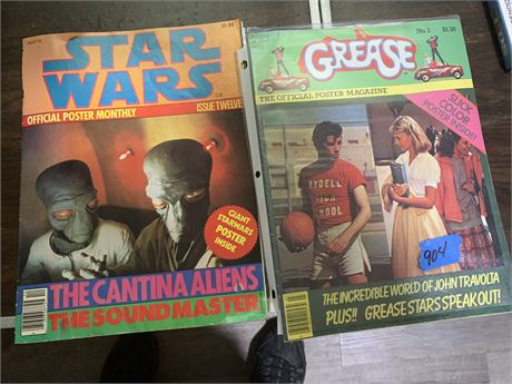 Vintage Movie Poster Magazine Star Wars and Grease