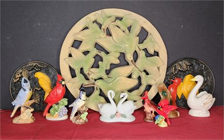 Bird figurines and decor