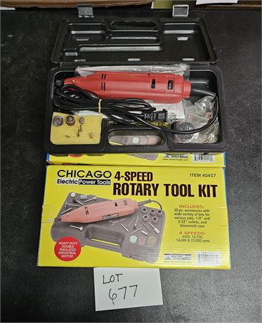 Chicago 4 Speed Rotary Tool Sets