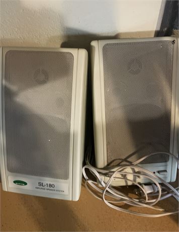SL-180 Amplified Speaker System & Polk Audio N279 Multimedia Computer Speakers