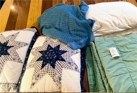 Pillow, Electric Blanket, Throw Blankets, Patchwork Quilt Shams & More