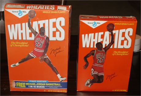 Michael Jordon Wheaties Boxes (Empty)