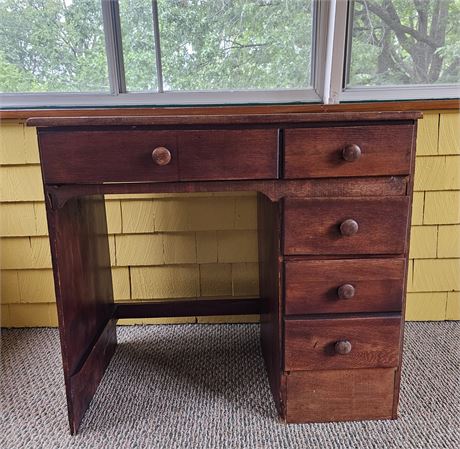 4 Drawer Student Desk~ Stained