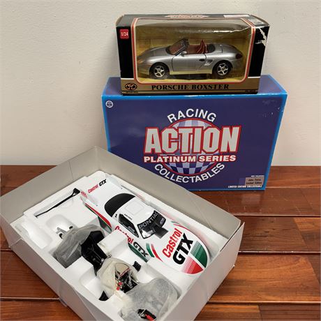 1:24 Scale John Force NHRA Funny Car and Porsche Boxster