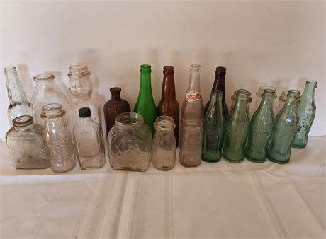 Lot of old bottles