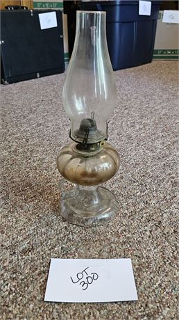Glass Finger Oil Lamp With Chimney