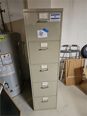 Tan Metal Cabinet