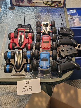 Sharper Image Remote Control Spin Drifters Car 360 Degree Turns 5 Cars & Remotes