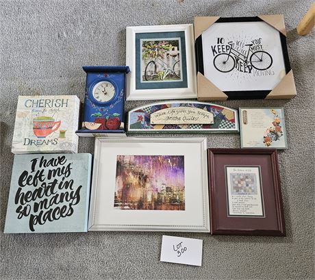 Mixed Wall Art- Sizes, Colors, Theme & Maker Vary