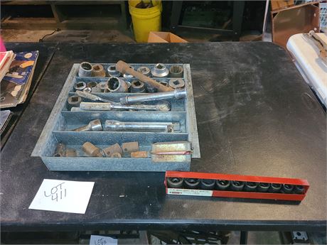 Large Socket Lot : Cornwell / Craftsman / Snap-On & More