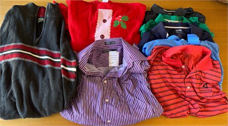 Mens Sweater, Sweatshirt, Dress Shirt, Golf Polos - Eddie Bauer, Perry Ellis