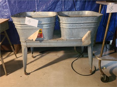 Lawson Galvanized Double Washing Tub