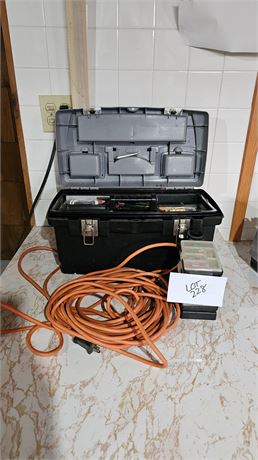 Tool Box, Hand Tools, Heavy Duty Electric Cord & More