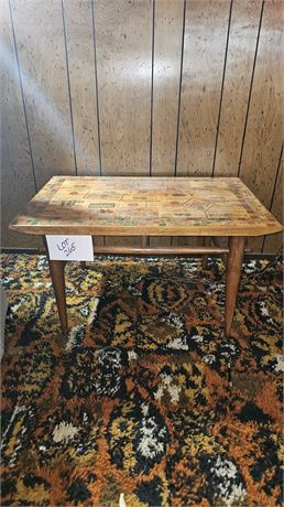 MCM Boho Stamp & Wine Lane Furniture Side Table