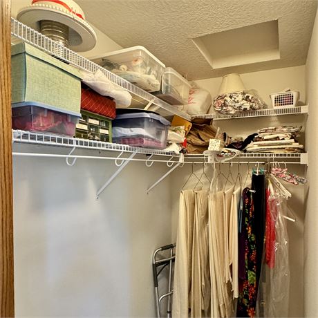 Walk In Closet Cleanout - Sewing Notions, Fabric and More