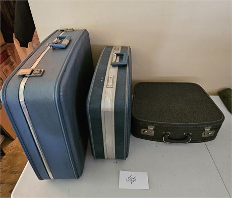Vintage Hardcase Luggage Lot