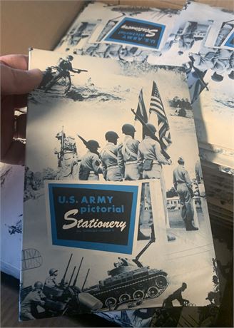Vintage U.S. Army Pictorial Stationery By Crest-Craft - 1 Case