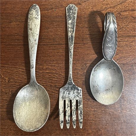 Sterling Silver Spoons (3) - 49.8 Grams