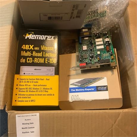 Newclear 3D Driver Disk, Memorex 48X CD-ROM Drive, Crucial Memory Module & More