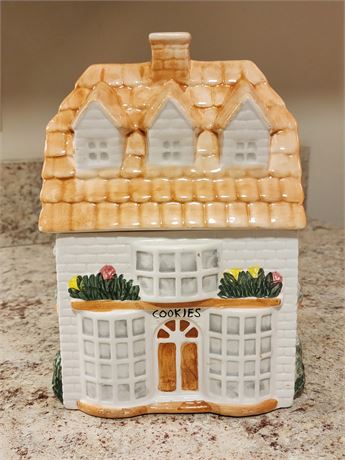 Ceramic House Cookie Jar