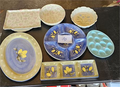 Mixed Kitchen Serving Platters & Bowls