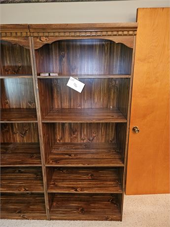 Wood Grain Book Shelf