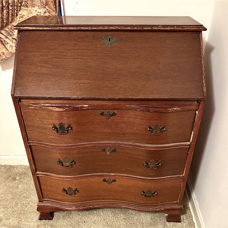 Vintage Wooden Secretary Desk