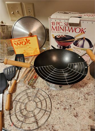 *NIB 10-Piece Mini Wok Set~Open Box, Never Used