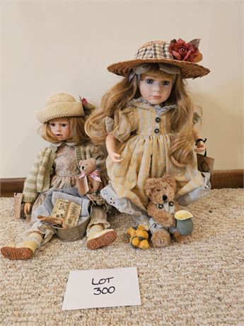 Boyd Dolls&Bears:'01 Jessica Limited 3755 & '99 Erin Limited 2201/12,000