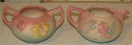 Hull Pottery Sugar Bowl, Creamer
