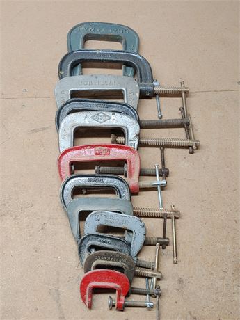 Assorted "C" Clamps Lot 1