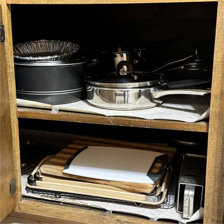 Kitchen Cabinet CLEANOUT - Pots, Pans, Cutting Boards