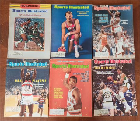 1970's Sports Illustrated Basketball Magazines