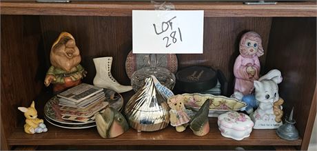 Mixed Misc Lot- Candy Dishes, Ceramics & More