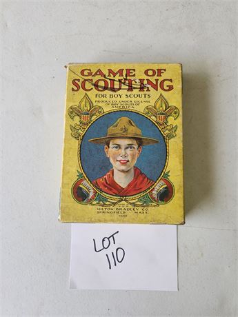 Antique Game Of Scouting Milton Bradley #4648