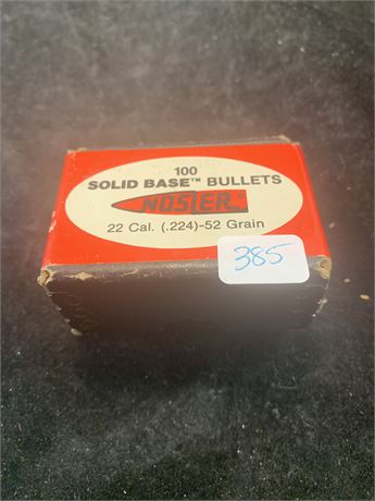 Nosler Solid Brass Boat Tail 22 Caliber Bullets 23 Bullets