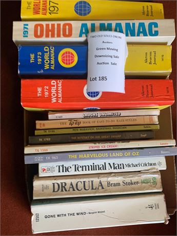 Vintage Book Lot - Dracula, The Marvelous Land of Oz, Gone With The Wind & More