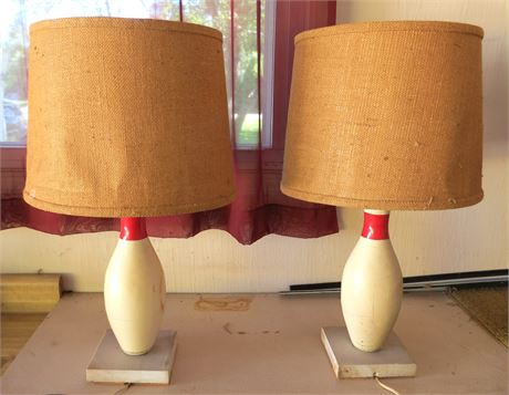 Bowling Pin Lamps