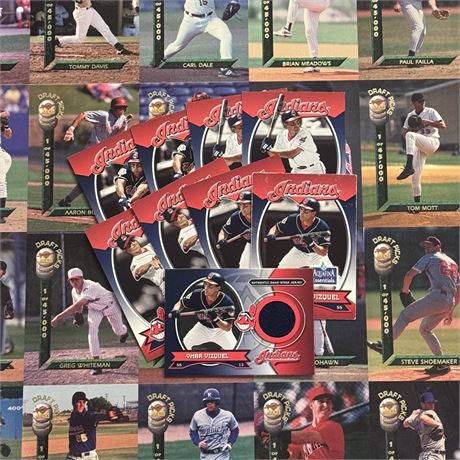 Cleveland Indians Baseball Cards - Uncut Sheet and More