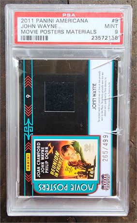 PSA 2011 John Wayne Movie Materials Card