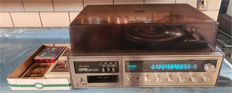 Fisher 8 track player, stereo, record player