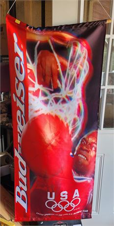 1996 Budweiser Olympics Beer Banner