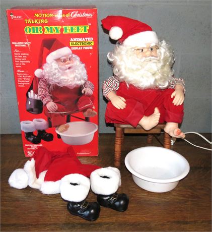 Animated Santa "Oh My Feet"