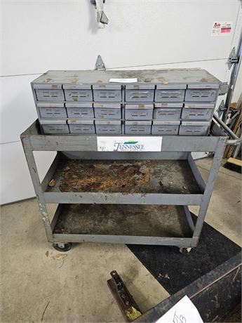 Metal Fasteners Storage Box & Utility Cart