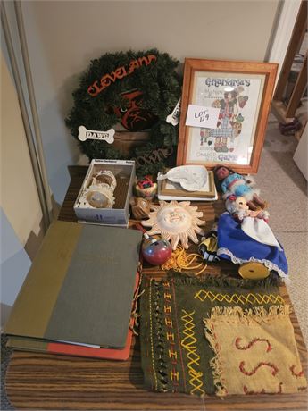 Mixed Decor Lot & More Famous Artist Books, Vintage Dolls, Picture Frames & More