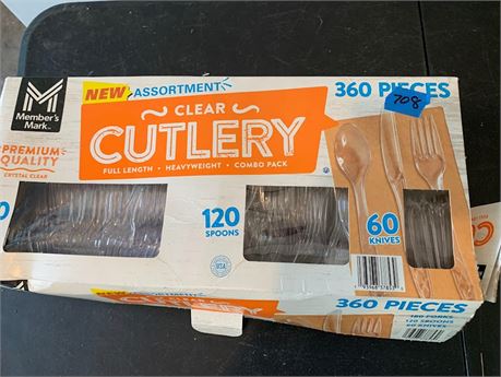 Member's Mark Sam's Club 360 Plastic Piece Cutlery  - Knives Spoons Forks