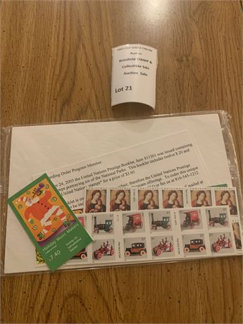 US Postal Stamp Sealed Pack 2003 Holiday Music Makers $29.60 Total