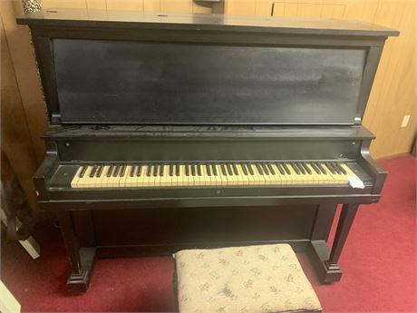 Vintage Piano by The Cable Company Chicago #243510 With Stool