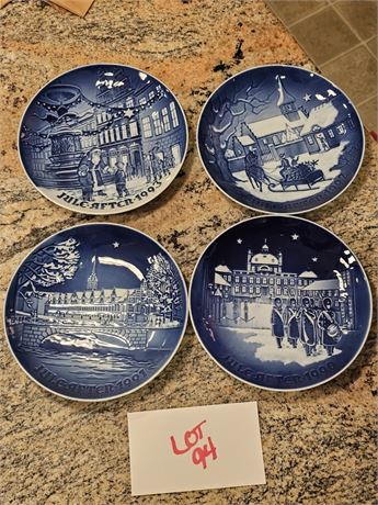 Bing & Grondahl Copenhagen Christmas Plates 1990-93