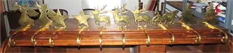 Brass Christmas Stocking Holders